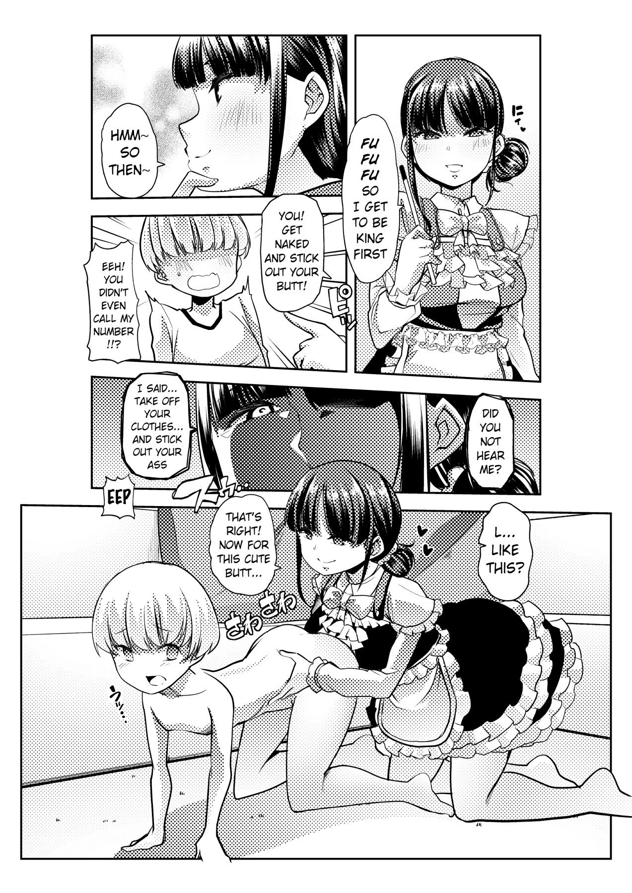 Hentai Manga Comic-Rindou Mikoto and Suzuka Utako's King Game between Shotas and Bad Adults-Read-4